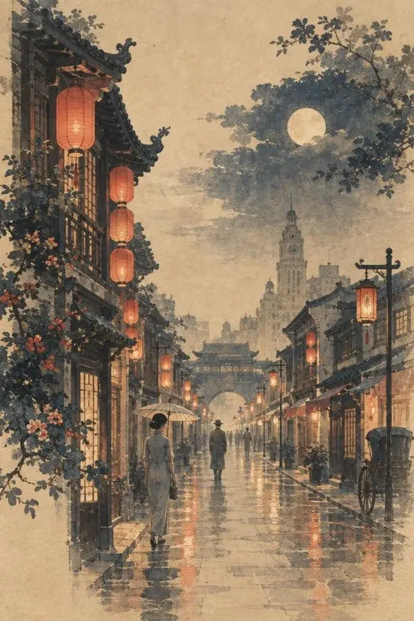 《长街灯影》短剧封面 - 成人AI漫剧