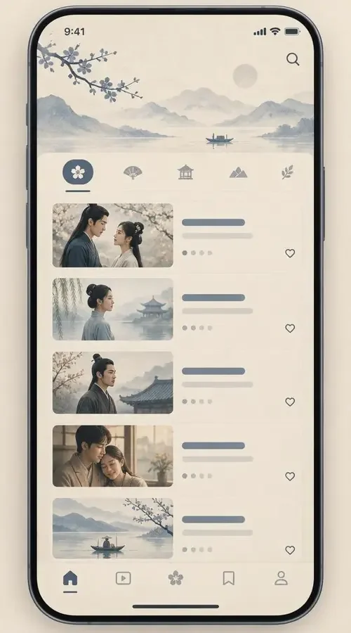成人AI漫剧 APP 客户端界面预览
